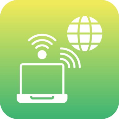 wifi vektör gradyan simge tasarımı