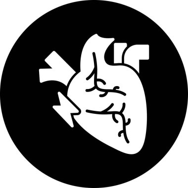 Kalp. Web simgesi basit illüstrasyon