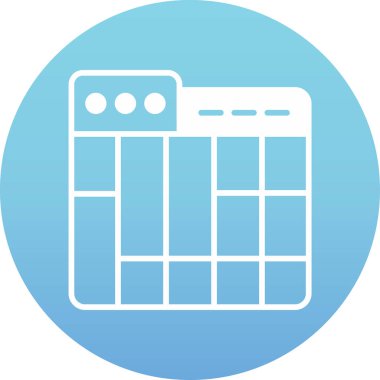 Web simgesi, vektör illüstrasyonu