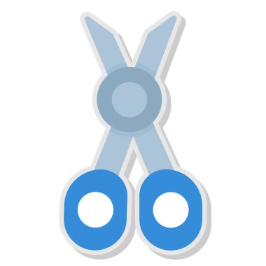 Makas simgesi, çizgi film biçimi