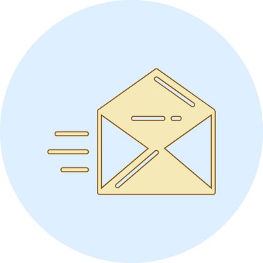 Zarf. Web simgesi basit illüstrasyon