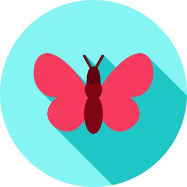 Kelebek ikonu. Basit resimleme