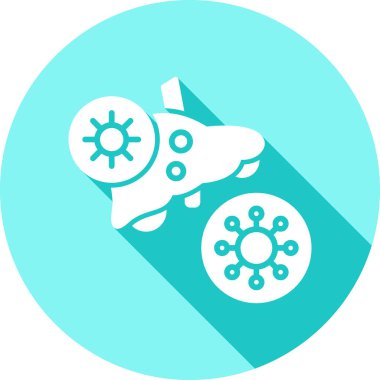 Virüs. Web simgesi basit illüstrasyon