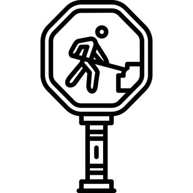 Yol simgesi, vektör illüstrasyonu