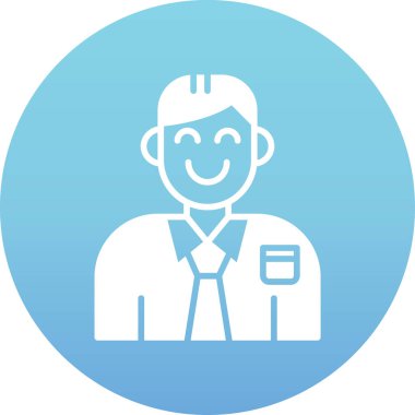 avatar erkek simgesi düz stil