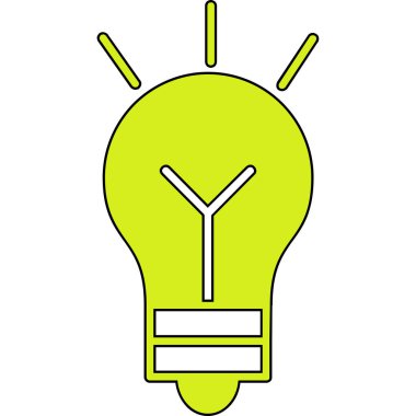 Ampul Simgesi, Vektör illüstrasyonu