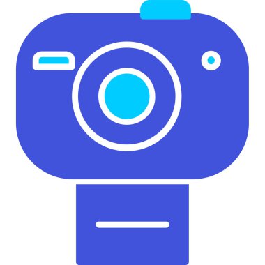 Kamera. Web simgesi basit illüstrasyon
