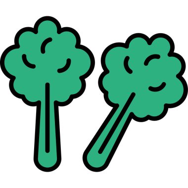 iki renk ağaç vektör simgesi