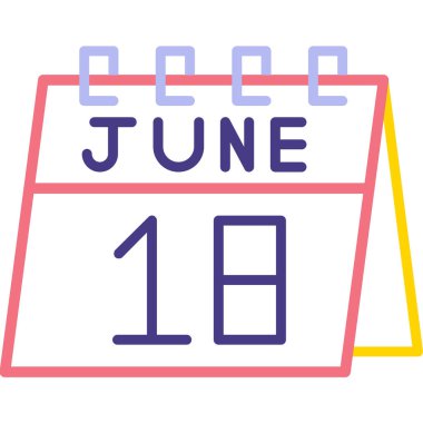 16 Haziran 'da. Takvimin 16. günü, basit tarih ve simge. Geçmişi. Takvim. Zaman yönetimi. için takvim simgeleri