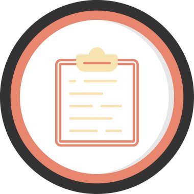 belge düz vektör simgesi