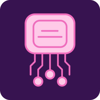 Devre kartı simgesi. vektör illüstrasyonu