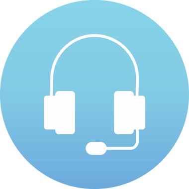 kulaklık simgesi vektör illüstrasyonu