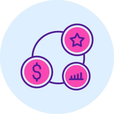 Bir araba simgesinin vektör illüstrasyonu