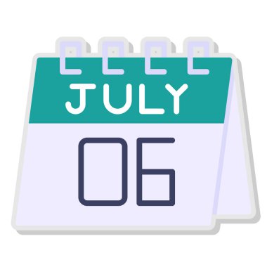 Takvim simgesi. Web için tarih vektör simgelerinin basit illüstrasyonu