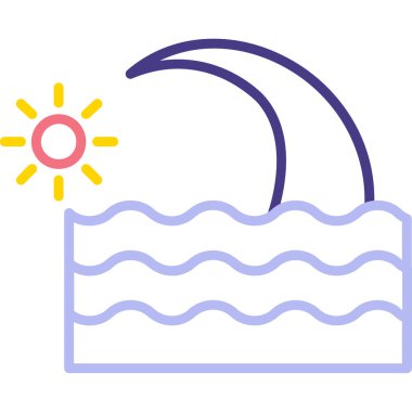 Yüzme havuzu. Basit resimleme