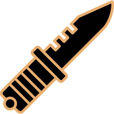 Bıçak. Web simgesi basit illüstrasyon