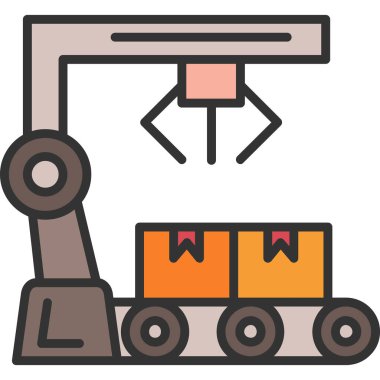 Taşıyıcı simgesi vektör illüstrasyonu