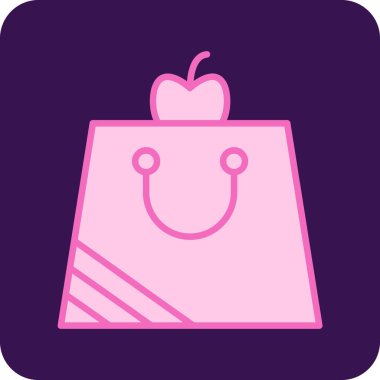 Şirin bir çantanın vektör çizimi