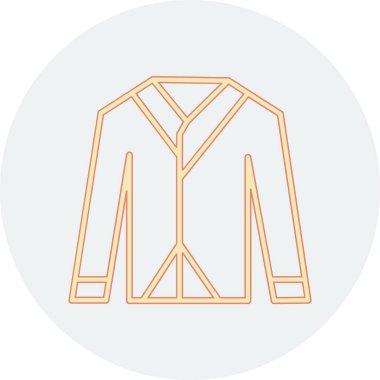 Ceket. Web simgesi basit tasarım