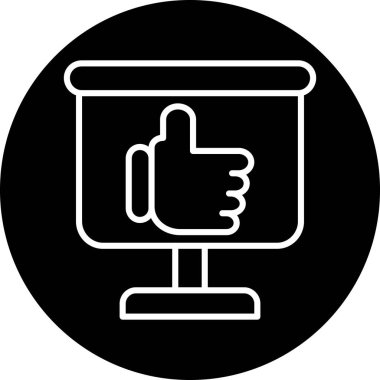 Modern simgenin vektör illüstrasyonu