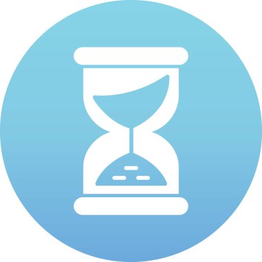 Kum saati. Web simgesi basit illüstrasyon