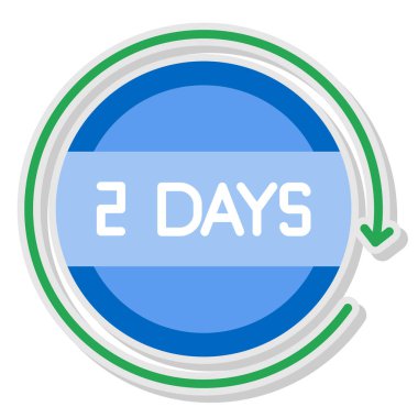 2. gün ve ana hatları doldurulmuş simge