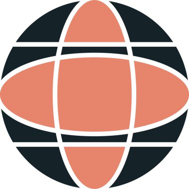 dünya simgesi, vektör illüstrasyonu