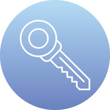 Bir anahtarın vektör illüstrasyonu