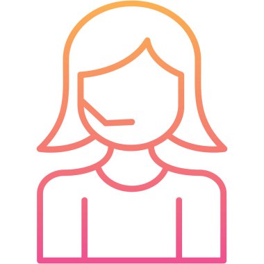 Kadın Avatar vektör çizim