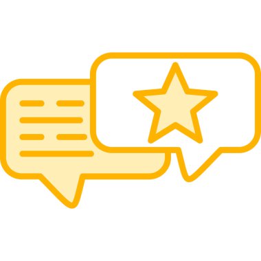 Sohbet simgesi, vektör çizimi