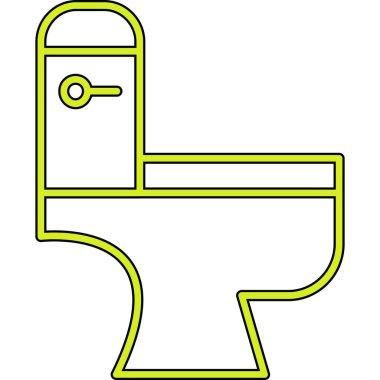 Tuvalet simgesi, vektör illüstrasyonu