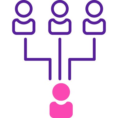 İnsanlar. Web simgesi basit illüstrasyon