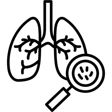 Ciğerler. Web simgesi basit tasarım