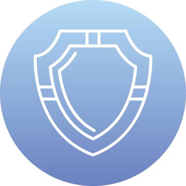 kalkan ikon vektör illüstrasyonu