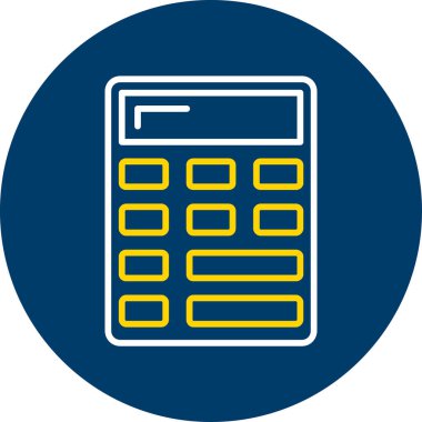 hesap makinesi simgesi vektör illüstrasyonu