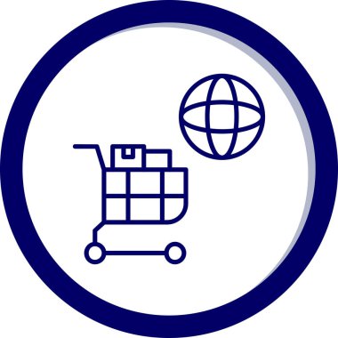 Modern simgenin vektör illüstrasyonu