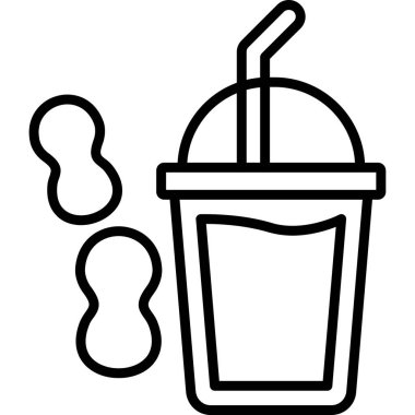 içecek simgesi, vektör illüstrasyonu