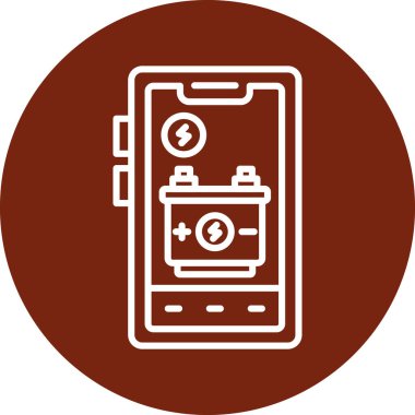 Modern akıllı telefon simgesinin vektör çizimi