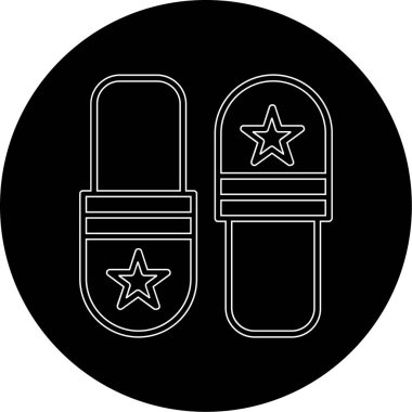 Yiyecek ve içecek işaretinin vektör çizimi