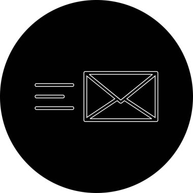 posta simgesi, vektör illüstrasyonu