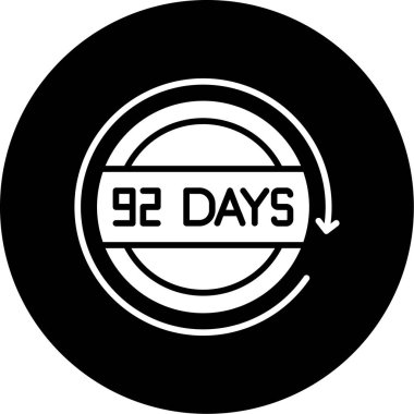 Beyaz arkaplanda siyah vektör simgesi