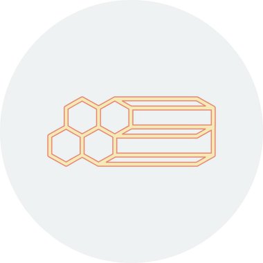 düz renk altıgen simgesi