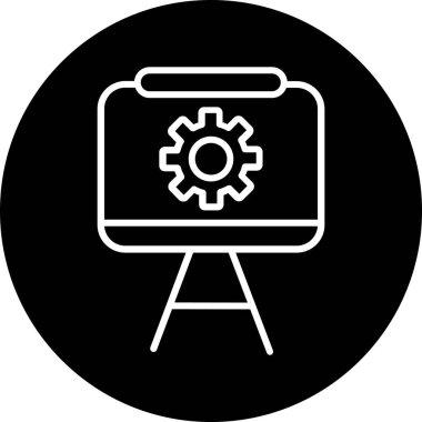 İş ve finans simgesinin vektör illüstrasyonu