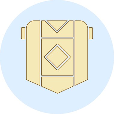 çanta simgesi vektör illüstrasyonu