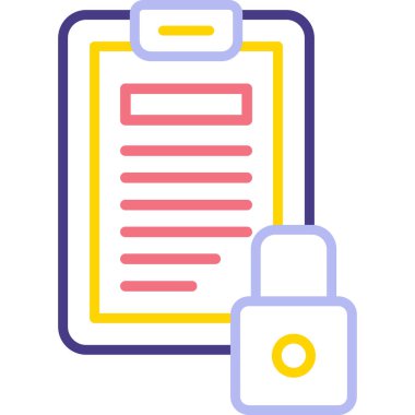 Belge. Web simgesi basit illüstrasyon