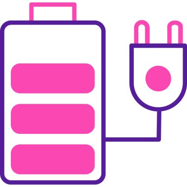 pil ikonu vektör çizimi tasarımı