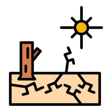 Bir ağaç simgesinin vektör illüstrasyonu