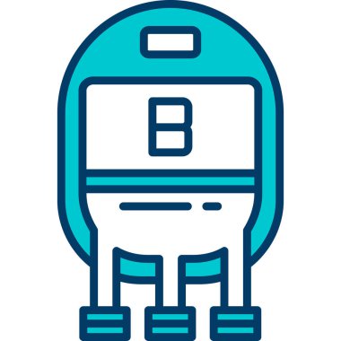 robot ikon vektör illüstrasyonu