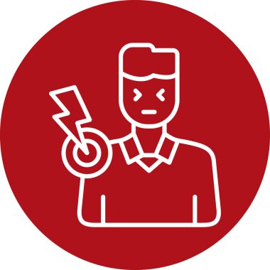 Bir insan simgesinin vektör illüstrasyonu