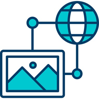 seo modern simgesinin vektör illüstrasyonu